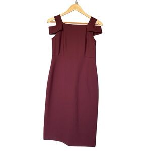 Lafayette 148 New York Cut Sleeve MIDI Dress
